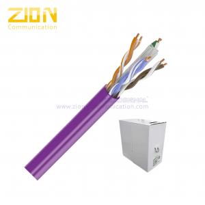 Wholesale Plenum CAT6 Network Cable , CAT6 Ethernet Patch Cable For 600 MHz High Speed Data from china suppliers