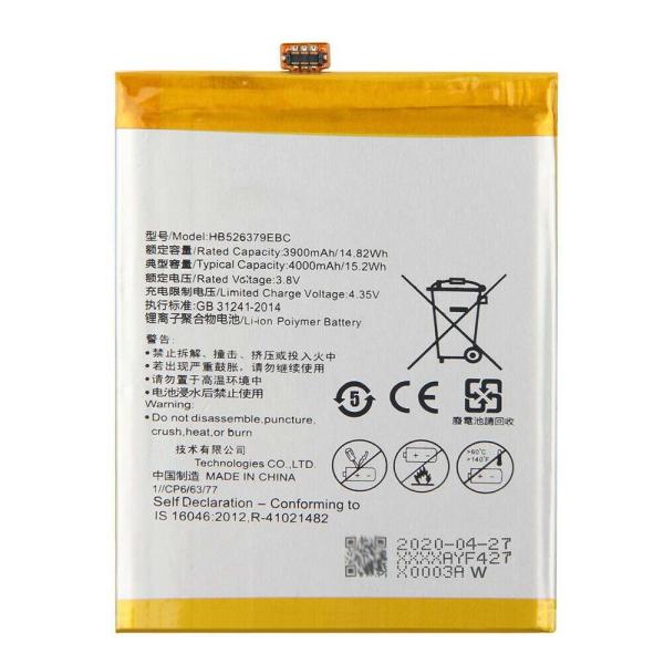 4000mAh HB526379EBC Battery , Enjoy 5 HONOR 4c Pro Huawei Y6 Pro Battery