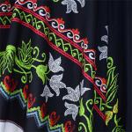 Blue Red Yellow Polyester Digital Printed Fabric Colorful Flower For Garment