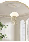 Cream style designer jellyfish chandelier minimalist and creative living room