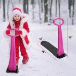 36'' Board Length Lightweight Folding Snow Scooter for Children Durable Snow