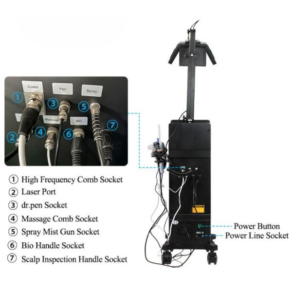 Professional 660nm Laser Hair Regrowth Machine Vertical Hair Growth Device With Microneedle Function