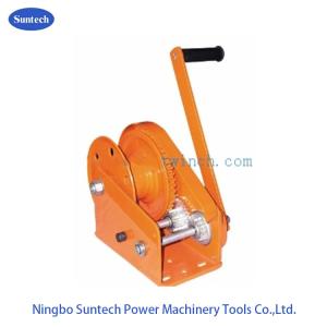 Wholesale 1800 Lb Marine Hand Winch Orange Ship Deck Equipment For Trailer Automatic Brake from china suppliers