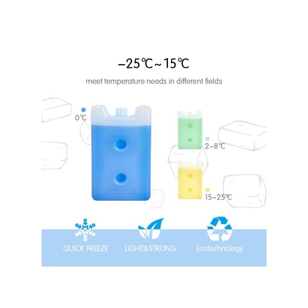 Reusable Non-toxic HDPE Container PCM Ice Pack for Temperature Control in Logistics