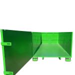 Roro Bin Hook Lift Bin Reinforced Cor Ten Steel For Agriculture Demolition