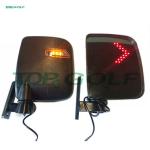 Fully Adjustable Golf Cart Side Mirrors With Turn Signal Lights 2 Pounds Weight
