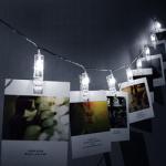 1M/2M/5M/10M Photo Clip USB LED String Lights Fairy Lights Outdoor Battery