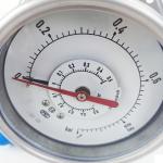 Stainless Steel Differential Pressure Gauge Double Pointer Manometer