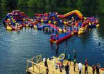 Giant Trampoline Floating Inflatable Water Parks For Rental Silk - Screen