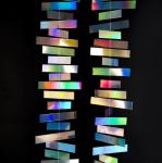 Rainbow Color Star Pattern Paper Hanging Decoration