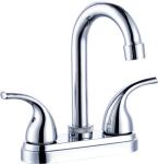 Chrome Centerset Bathroom Faucet High Arc Bathroom Faucet Deck Mounted