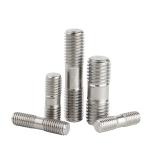 304 Double Head Screw Oxidation Blackening Thread Extension Bolt Thickness MM1