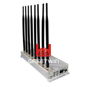 Wholesale Desktop Cell Phone Signal Jammer VHF UHF GPS 4G LTE 3G Signal With 8 Bands from china suppliers