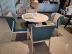 1400*800*760mm Teak Wood Dining Table 4 Seater Wooden Top And Legs