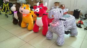 Wholesale Hansel children walking plush coin amusement park coin operated kiddie rides from china suppliers