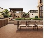 Brown Exterior Floor Ceramic Eco-Friendly Tiles For Rebuilding 24"X24"
