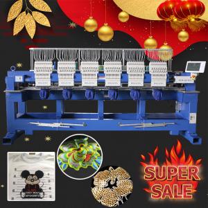Wholesale HO1506H 15 needles 400*450mm 6 head computerized embroidery machine for sale 1200 spm high speed cap t-shirt embroidery from china suppliers
