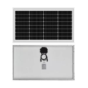 Wholesale 60W 65w Mono Black White Backsheet Glass Solar Panel Pv Module Thin Extreme Temperature 20v Vmp For 12v Battery Cell from china suppliers