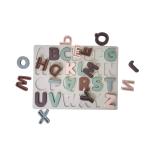 Non Toxic Silicone Early Educational Toys Movable Letter Puzzles For Kids