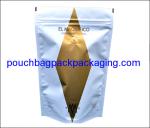 Stand up zipper foil pouch, zip lock doypack, stand up packaging bag pouch for