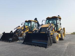 Wholesale Wheeled Mini Payloader 2.5 Ton Backhoe Digger Excavator 4X4 Retroexcavadoras Cargadoras from china suppliers