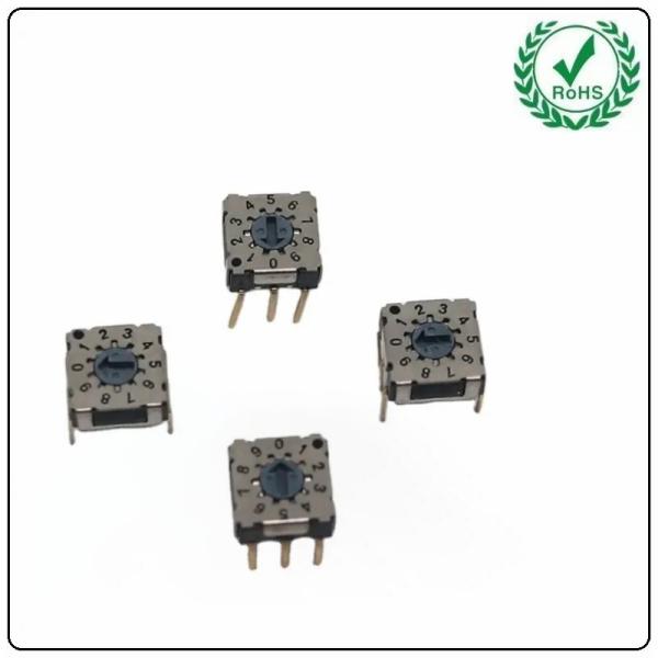 Quality BCD Code Rotary Dip Switch 3 Position Thru Hole Terminal 3+3 PIns for sale