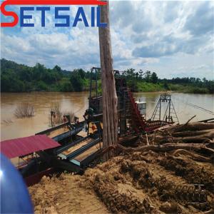 Wholesale Customized Chain Bucket Gold Dredger 1.0m-2m Hight 24m-38m Total Length Customized from china suppliers