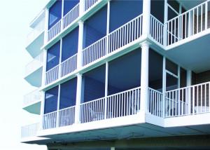 China Powder Coating Finish Aluminum Deck Railing Systems Picket Railing Design For Home on sale
