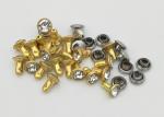Fashionable Metal Shoelace Eyelets , 40mm Metal Eyelets Two Parts Small Cute