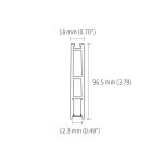 PC Diffuser T5 6063 Suspending Led Extrusion Profile 10mm Width