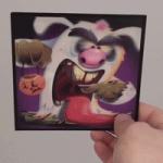 PLASTIC LENTICULAR 3d lenticular morphing effect design from left to right or