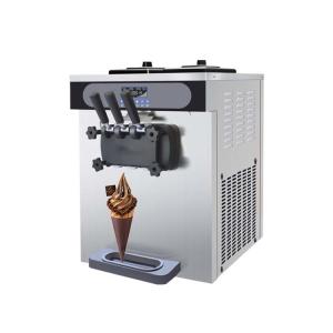Wholesale 3 Flavor Soft Ice Cream Machine Frozen Yogurt Machine 25L/H LCD Display from china suppliers
