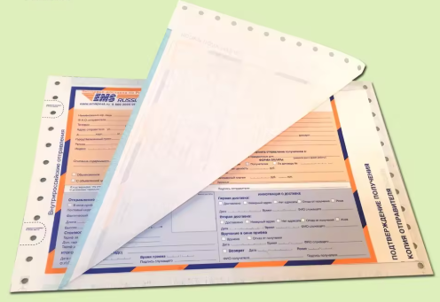 Rectangular Courier Air Waybill Customized Airway Bill With Carbon