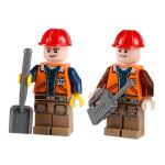 MOC character career model construction worker mini figures building blocks
