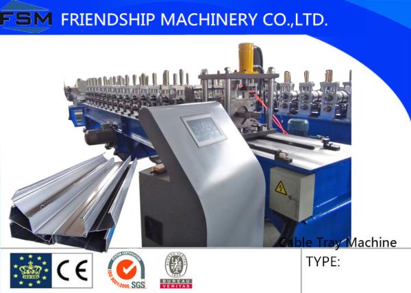 GCr15 Quench Treatment Roller Cable Tray Roll Forming Machine For 0.8mm - 2.0mm