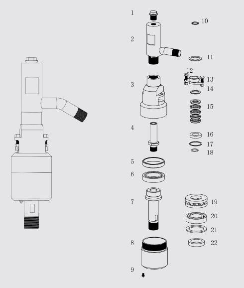 NQ Wireline Drilling Rock Drill Bits Water Swivel / Accessorial Drilling Parts