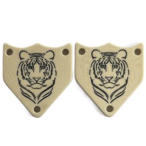 Wholesale Irregular Pentagon 3 Hole Fancy Plastic Buttons Engraved Tiger Logo In from china suppliers