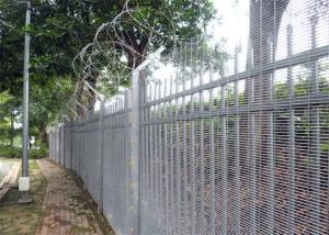Wholesale Hot Dipped Galvanized Anti Climb 358 Mesh Fencing 4.4m 5.2m Height from china suppliers