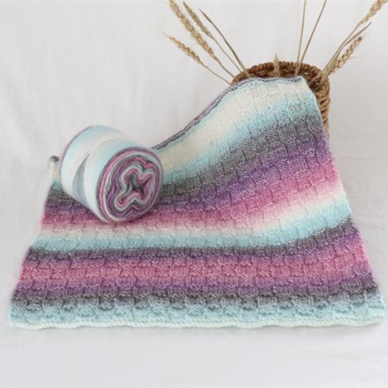 10% Wool 35% Cotton 55% Acrylic Yarn 1/2.3NM For Sweater Scarf Hat Hand Knitting