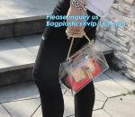 Sling Shoulder Clear PVC Crossbody Bag, PVC hand bag Asia Ladies Shoulder Bag,