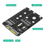 M.2 NGFF Key B & MSATA SSD To SATA3 Adapter Wireless Card