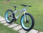 Height 198cm Sledge Wheel Steel 26 Inch Fat Tire Bike
