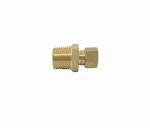 female Brass Compression Union Fitting 3/8" Comp X 1/2" NPT
