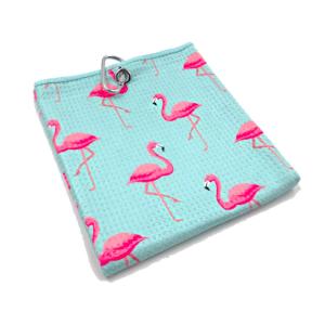 Wholesale Silk Printed Microfiber Waffle Golf Towel With Grommet And Hook from china suppliers