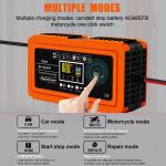 12V 24V 10A Output Power Automatic Smart Car Motorcycle Truck Tricycle Battery