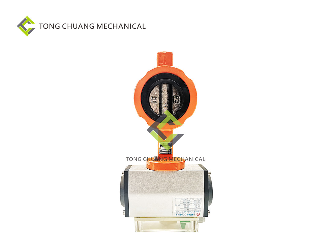 Clamp Pneumatic Butterfly Valve Air Operated GDT7-65 Soft Sealing Type