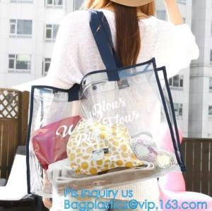 Wholesale Hot Style PVC Bag Waterproof Shoulder Bag Beach Package Tote Bag For Girls, transparent PVC shoulder bag clutch bag from china suppliers