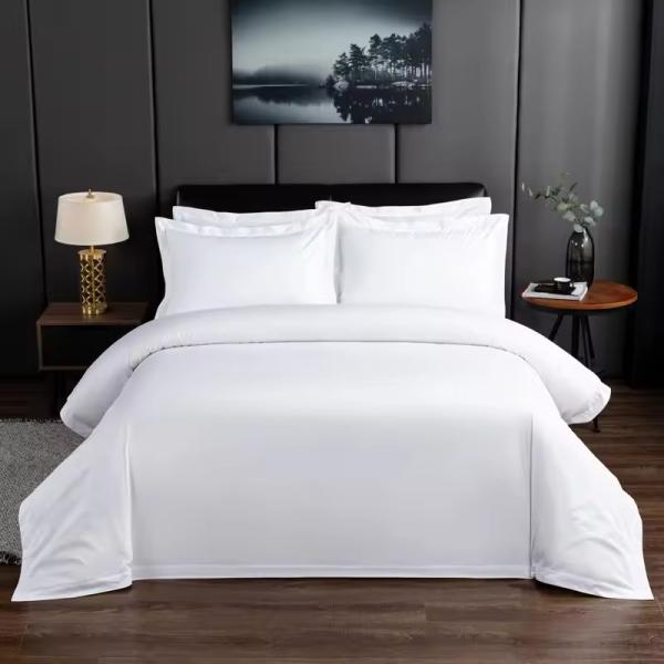 100% Cotton Solid Pattern Flat Sheet for Hotel Custom Quilt Cover Set Hotel