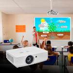 High Brightness 6500 Lumen Multimedia Projector For Classroom