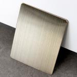 Antique Bronze Surface Brushed Stainless Steel Sheet 304 Pvd Copper Color